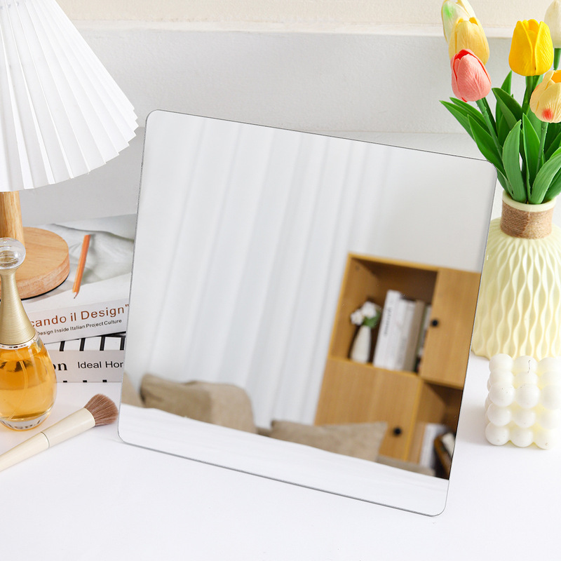 Cross-border acrylic mirror wall stickers self-adhesive full-body mirror bedroom dormitory full-length mirror stickers can be pasted on the wall soft mirror