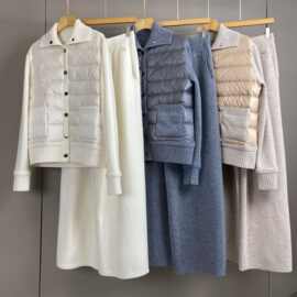 南油篙品25秋冬新款LP羊绒拼接鹅绒羽绒服时尚休闲气质直筒裤套装