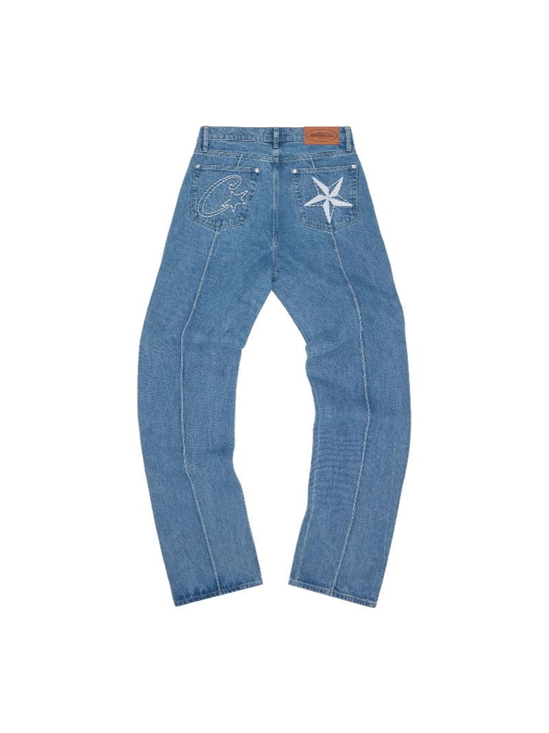 Welfare special offer!CRTZ denim jacket Alcatraz European and American embroidered denim jacket coat trouser cover 2