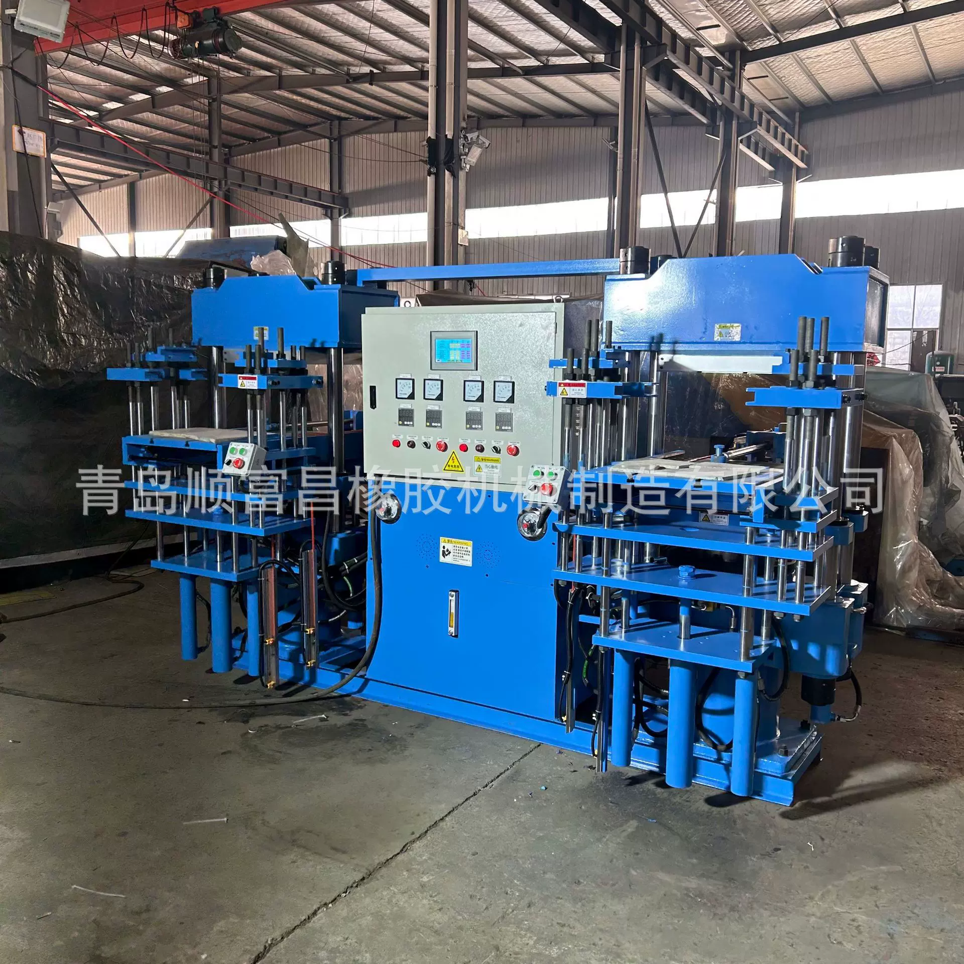 2次顶出适用三层模具制品平板硫化机 双联3RT平板硫化机