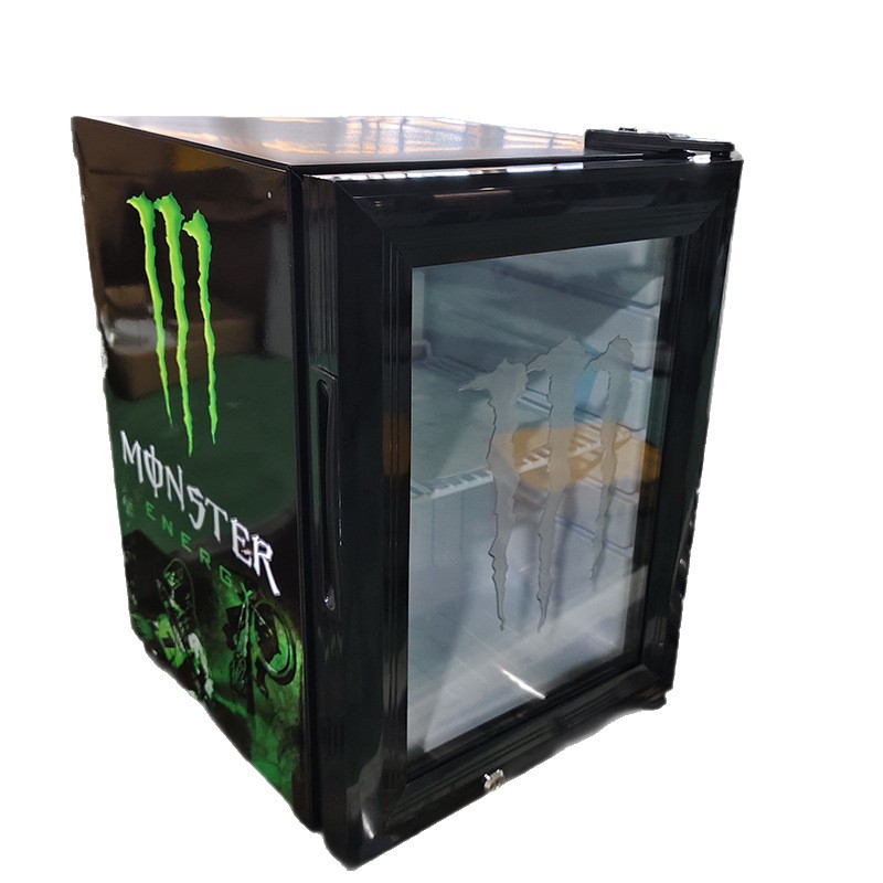 Mini LED láser LOGO refrigerador de bebidas refrigerador pequeño mostrador de bebidas energéticas