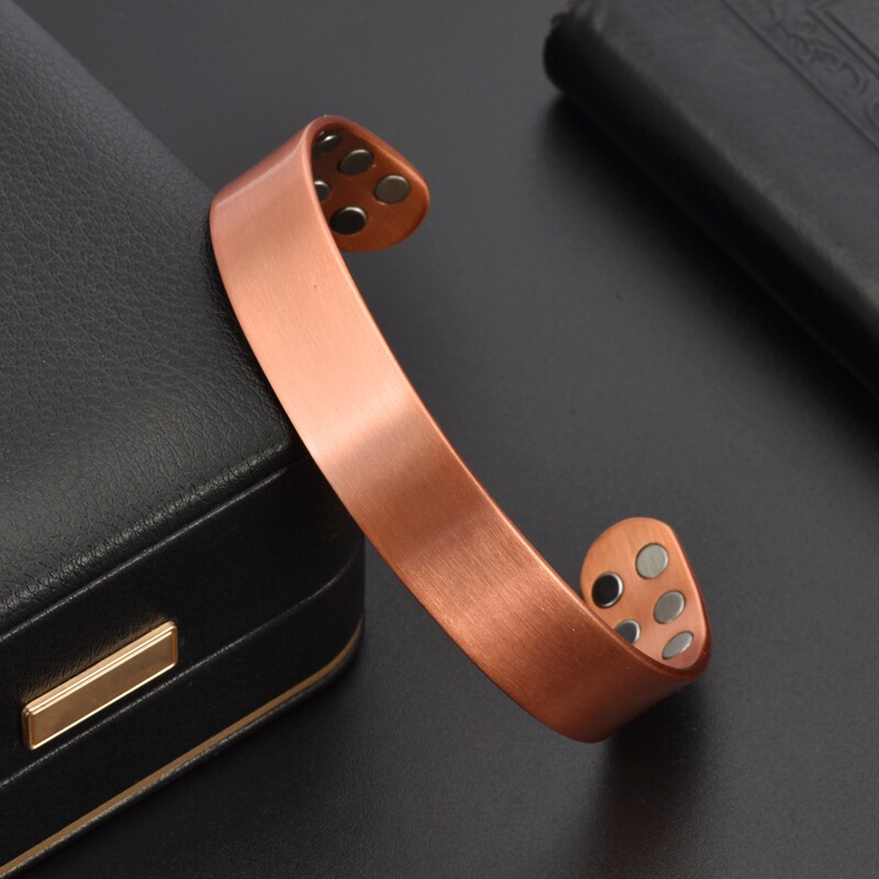 Cross-Border Hot-Selling Red Copper Magnet Glossy Open Bracelet Ring Combination Magnetic Energy Bracelet Factory Dropshipping Cross-Border Hot-Selling Red Copper Magnet Glossy Open Bracelet Ring Combination Magnetic Energy Bracelet Factory Dropshipping