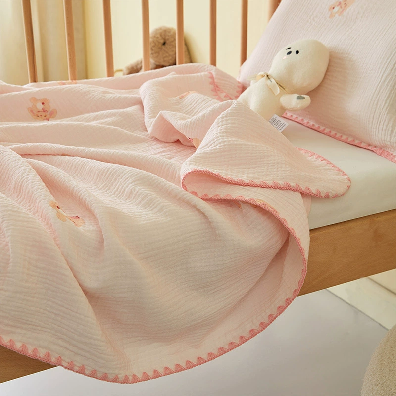 Детское хлопковое марлевое летнее одеяло, bath towel для детского сада