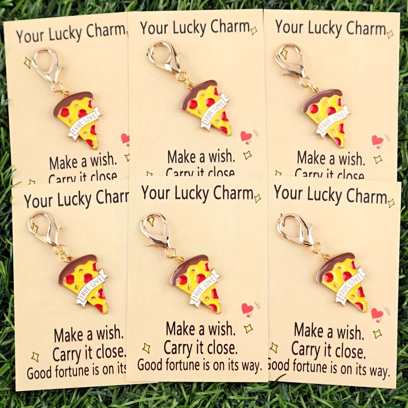 New Creative Food Pizza Keychain Pendant Decoration for Cross-Border Sales