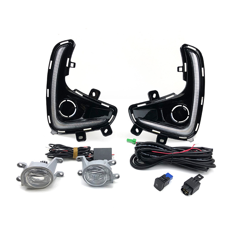 Shiyong Daytime Running Lights Fog Lights for 20-21 Yaris (Gündüz işıqları) - white-fog-lights-bi-color-drl-left-and-right-set