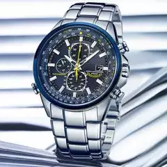 Cross border e-commerce Blue Angel men's watch WISH fashion belt quartz watch AliExpress popular watch men's one piece dropshipping