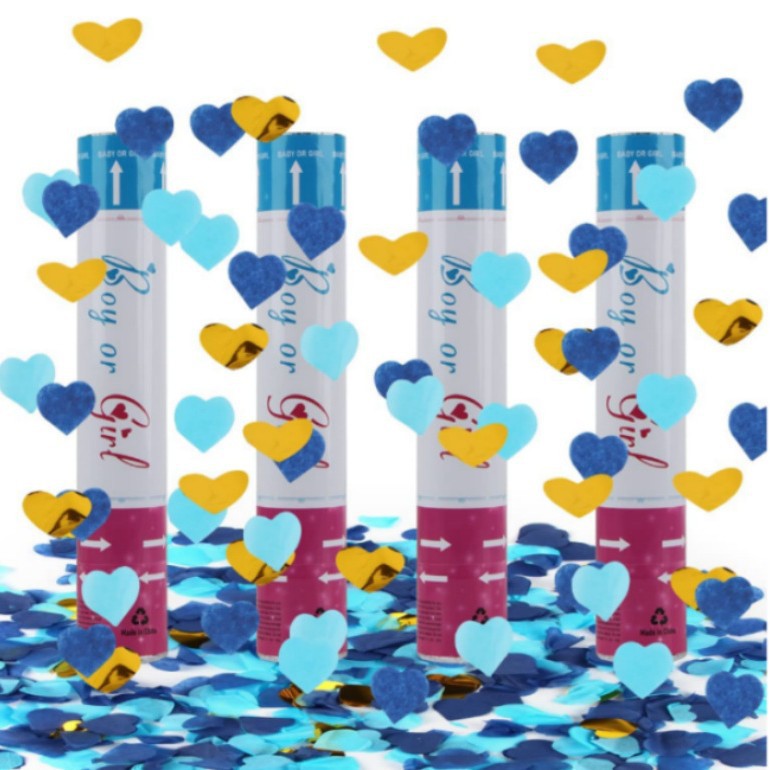 30CM 스팽글 하트-블루