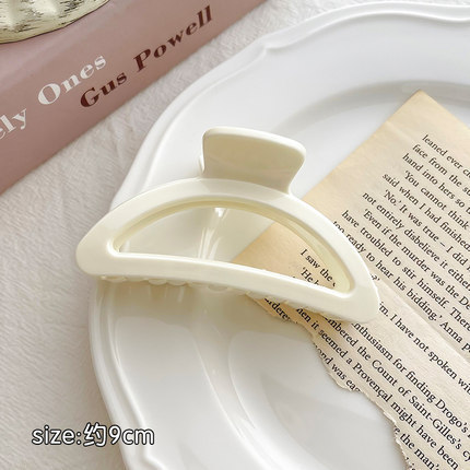 Internet celebridad clip de metal grande clip de tiburón japonés y coreano elegante temperamento espalda Cabeza pelo agarre de alto grado horquilla tocado