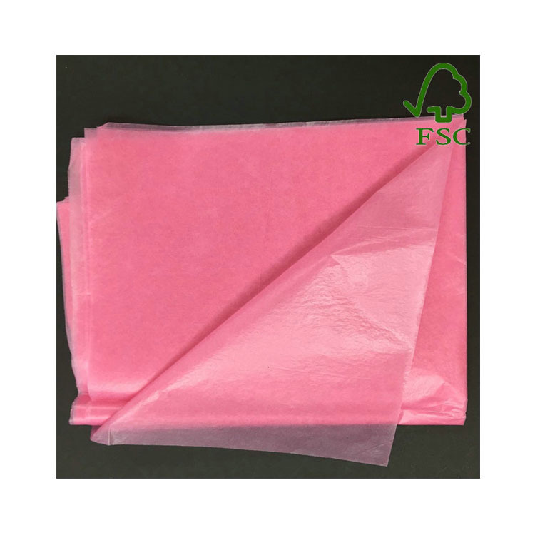 28克蜡光纸 彩色 印刷定制 粉色蜡纸 半透明 双面光包装纸 防潮