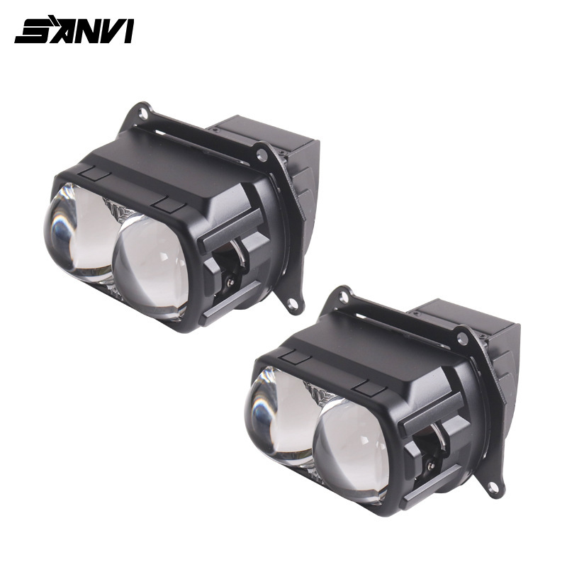 Sanwei 車のライト SANVI 新しい高輝度 68 ワット 5500KLK2 マトリックス積層 LED デュアルレンズヘッドライトアップグレード|undefined