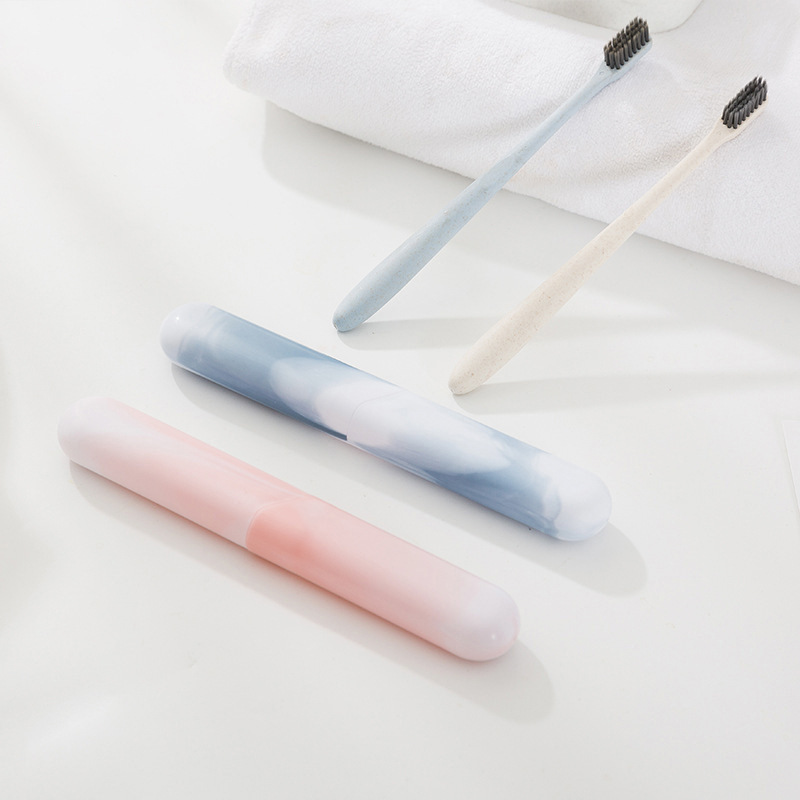 Portable toothbrush box travel toothbrush storage box Japanese marble toothbrush box toothbrush cover