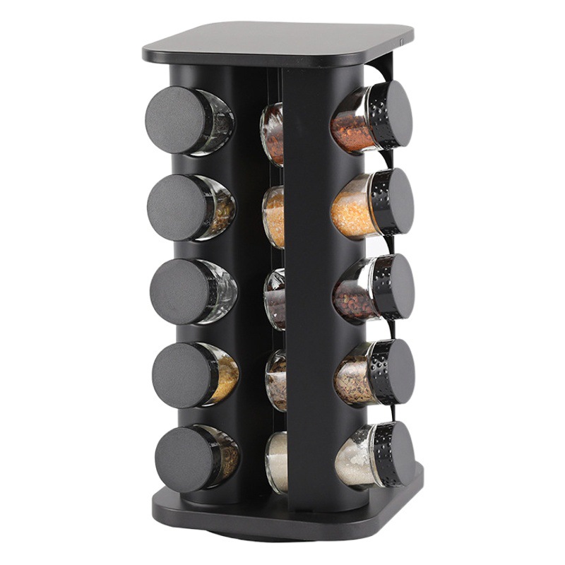 Cuadrado de acero inoxidable estante condimento estilo nórdico cocina especial conveniente tabla de clasificación esquina condimento botella