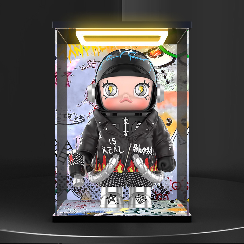 Suitable for Molly 400% Andrew 2.0 Trendy Toy Doll Special Hand-Made Light-Acrylic High-Definition Storage Box