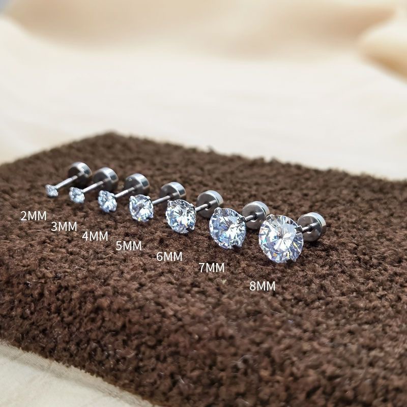 不锈钢锆石平底对装