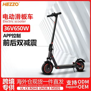 Electric Scooter 10inch Shock Absorbing Foldable 600W Brushless Motor Smart App Road Electric Scooter