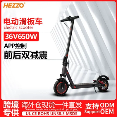 Electric Scooter 10inch Shock Absorbing Foldable 600W Brushless Motor Smart APP Road Electric Scooter
