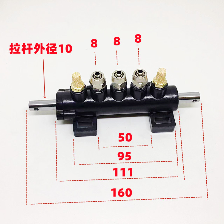 扒胎机五通阀 火鹰百世拓路霸克脚踏气动阀 脚踩控制开关卧阀座阀