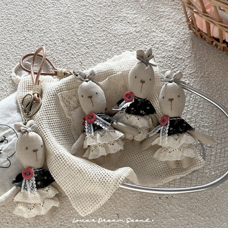 New Ins-Style Handmade Fabric Cartoon Pendant Doll Rabbit Accessory Keychain Japanese-Style Bag Doll Pendant Decoration New Ins-Style Handmade Fabric Cartoon Pendant Doll Rabbit Accessory Keychain Japanese-Style Bag Doll Pendant Decoration