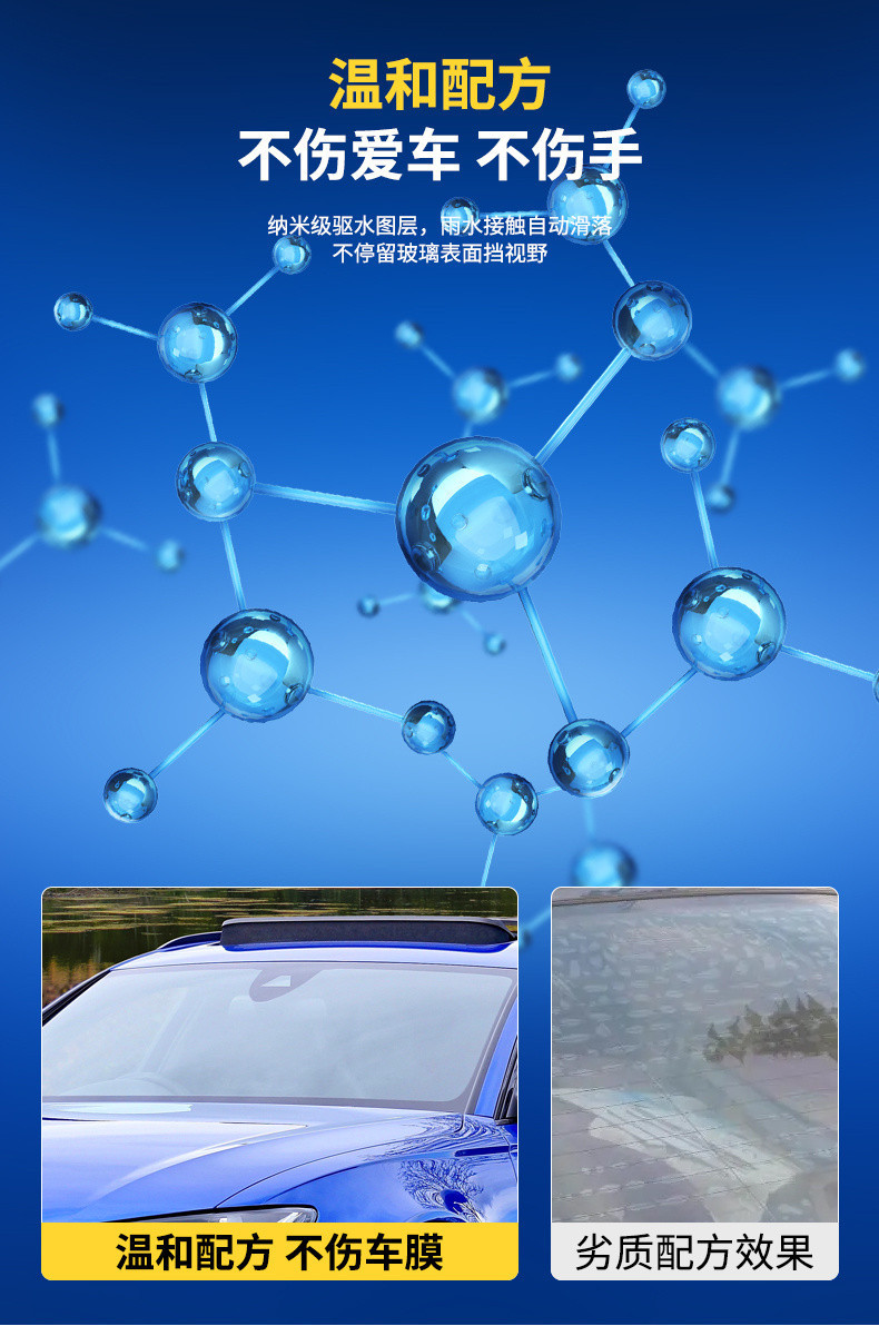 L5U Servant Brigade Car Front Windshield Anti-Fogging Agent Winter Interior Frost Removal Rearview Mirror Rain-proof Water-driving Anti-freezing