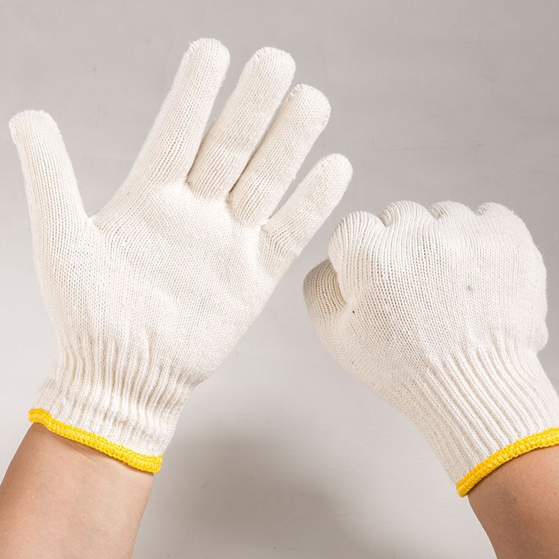 Gloves Labor Protection Thickened Wear-Resistant Cotton Gloves Work Labor Nylon Cotton Yarn Workers Work