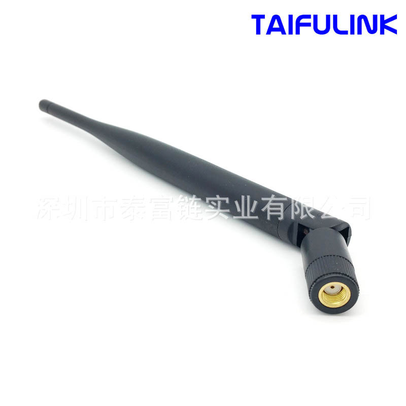 GSM外置天线 900-1800MHZ可折叠胶棒天线 5dbi增益天线 泰富链