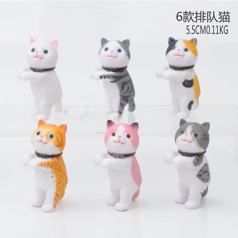 Una variedad de opcional gato coche adornos trenzado gato huevo gato adornos gato creativo regalo muñeca regalo