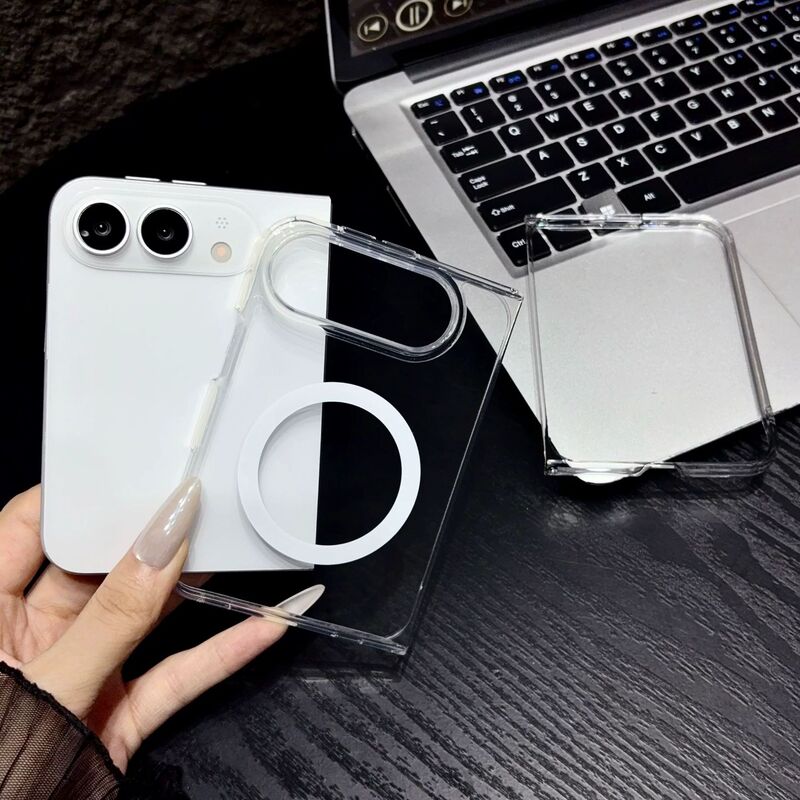 Suitable for iPhone 18 Duo phone case, magnetic, minimalist, transparent, Apple foldable screen, new anti-drop protective case Suitable for iPhone 18 Duo phone case, magnetic, minimalist, transparent, Apple foldable screen, new anti-drop protective case
