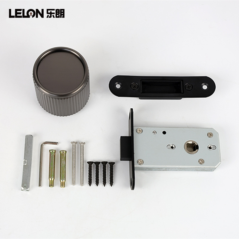 Cerradura de puerta invisible minimalista italiana personalizada cerradura esférica unilateral con llave de emergencia puerta de madera dormitorio cerradura oculta cerradura oculta