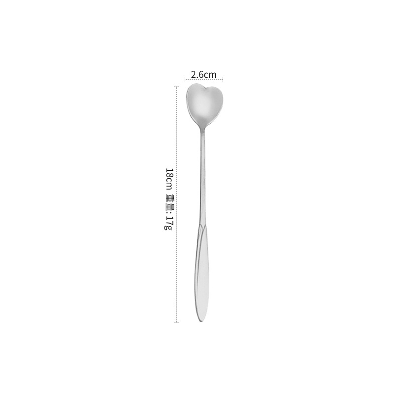 17cm 실버 러브 스푼 [고급 모델]
