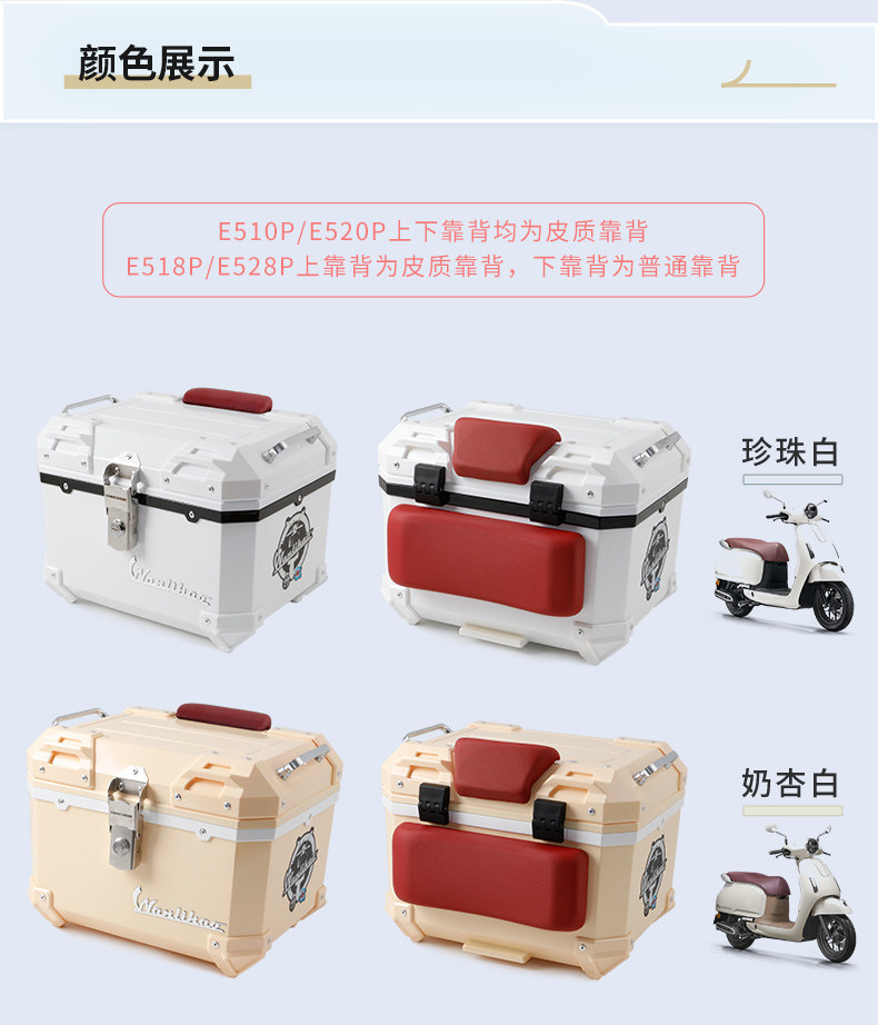 Wanlihao is suitable for the Honda NWF125 motorcycle rear trunk, battery storage box, and electric vehicle trunk with large capacity