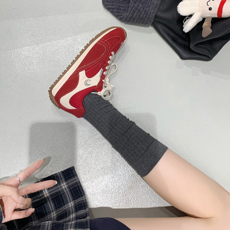 葡萄妈惠州女鞋红色增高德训鞋小白鞋女款鞋子女百搭运动休闲板鞋|undefined