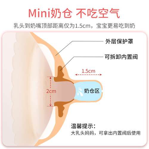 Baby Nipple Shield Breastfeeding Nipple Covering Inner Nipple Support Feeding Aids Nipple Guard Nipple Sticker Bite Prevention
