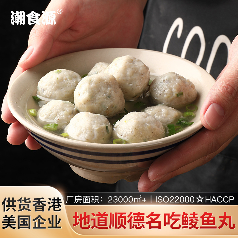 定制顺德特色鲮鱼丸小吃炸制品火锅食材关东煮半成品鲮鱼丸肉丸