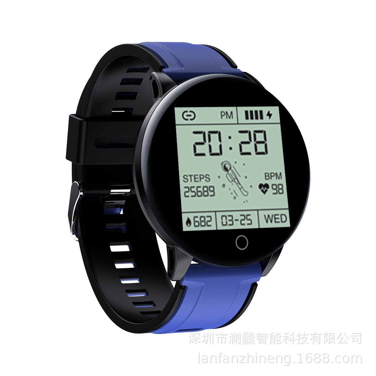 119 más pulsera inteligente Bluetooth deportes podómetro ritmo cardíaco presión arterial pulsera electrónica regalo de moda transfronteriza 1,3