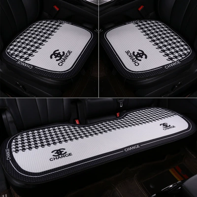 Seat cushion, seat cover Pad, Non-Slip Breathable Seat Cushion Cover - bai-xiaoxiangfeng-three-piece-set-2-front-seats-rear-seat-bench-honeycomb