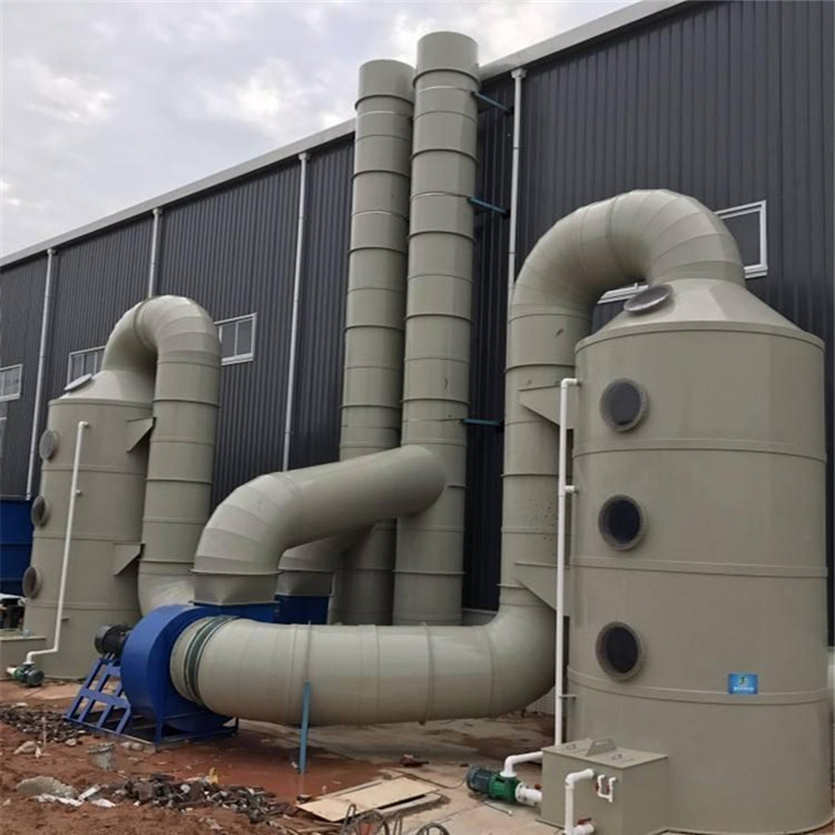 Xinmi waste gas treatment equipment-PP spray tower-washing tower-activated carbon adsorption box-pp duct