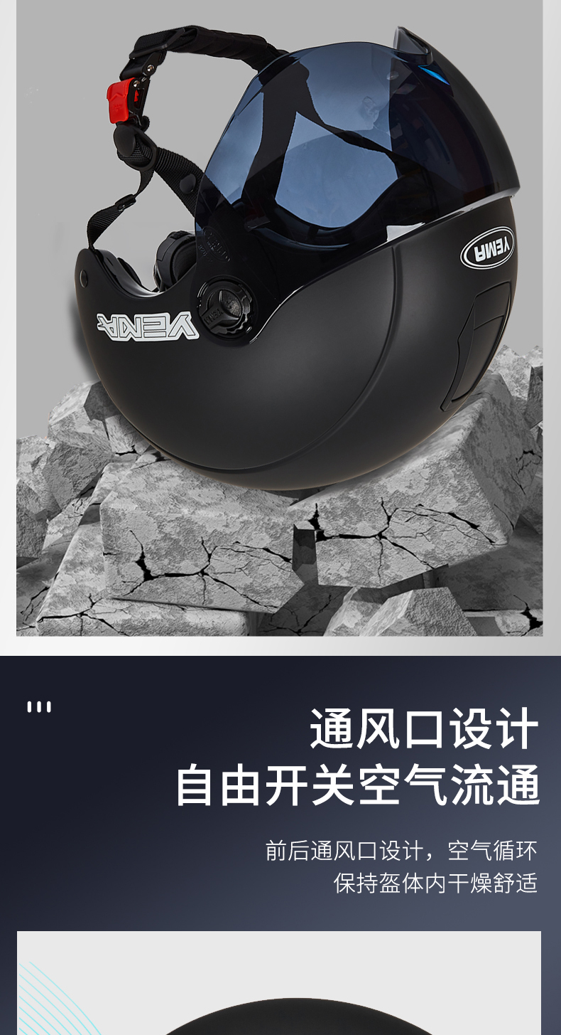 3C Certified Electric Bicycle Safety Helmet Half Helmet Summer