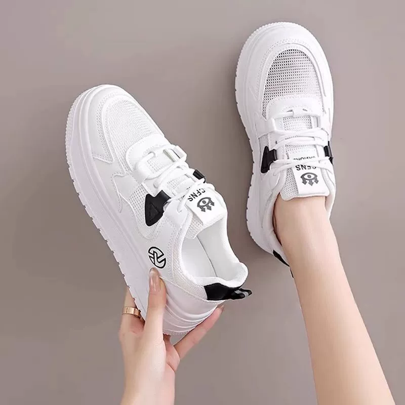 Summer breathable comfortable white shoes, footwear, sneakers, sports shoes, soft sole