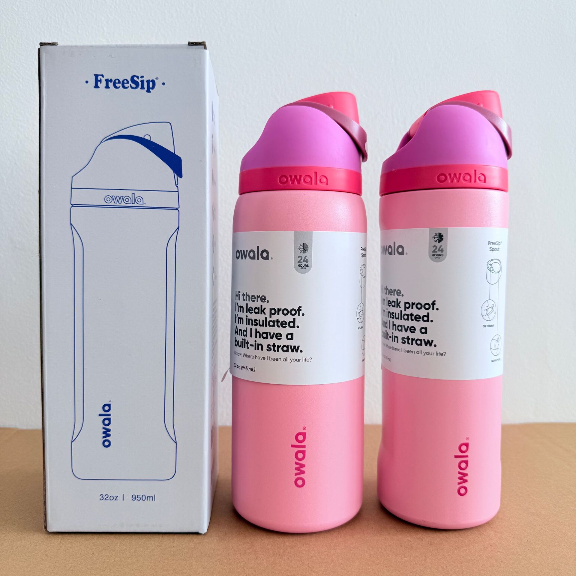 Owala en stock de gran capacidad portátil hervidor de agua al aire libre para hombres tazas de agua caliente de moda para mujeres tazas de fruta deportivas al por mayor