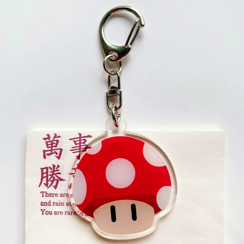 Cartoon acrylic creative keychain, bag for keys, pack, pendant