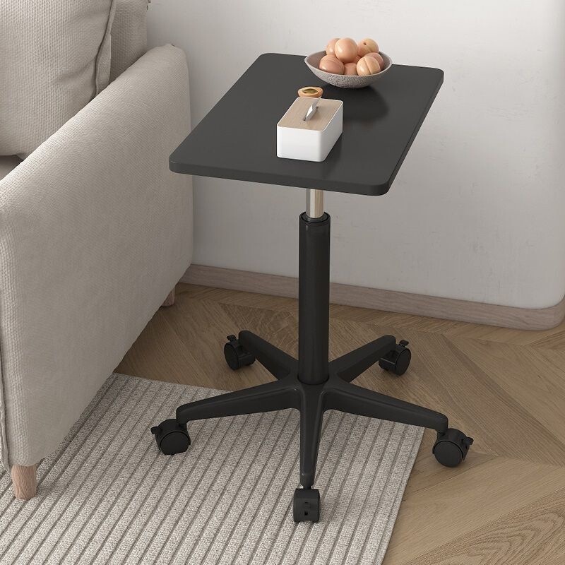 Computer desk with casters, adjustable height, suitable for office training, standing desk, small live streaming table, bedside table Computer desk with casters, adjustable height, suitable for office training, standing desk, small live streaming table, bedside table