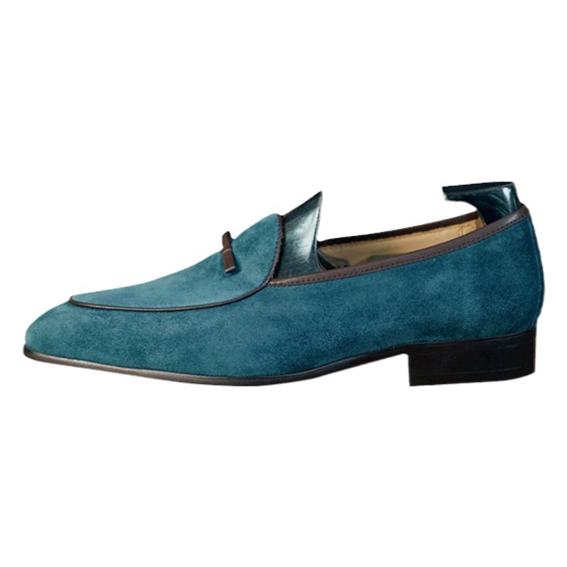 Винтажные британские мужские лоферы, модные подходящие ко всему кожаные мужские кожаные туфли с матовым бантом, лоферы без шнуровки