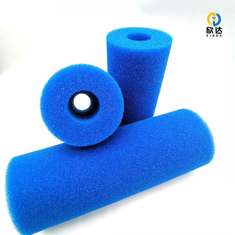 除味聚氨酯活性炭海绵 粗孔过滤海绵管污水处理网孔过滤柱子