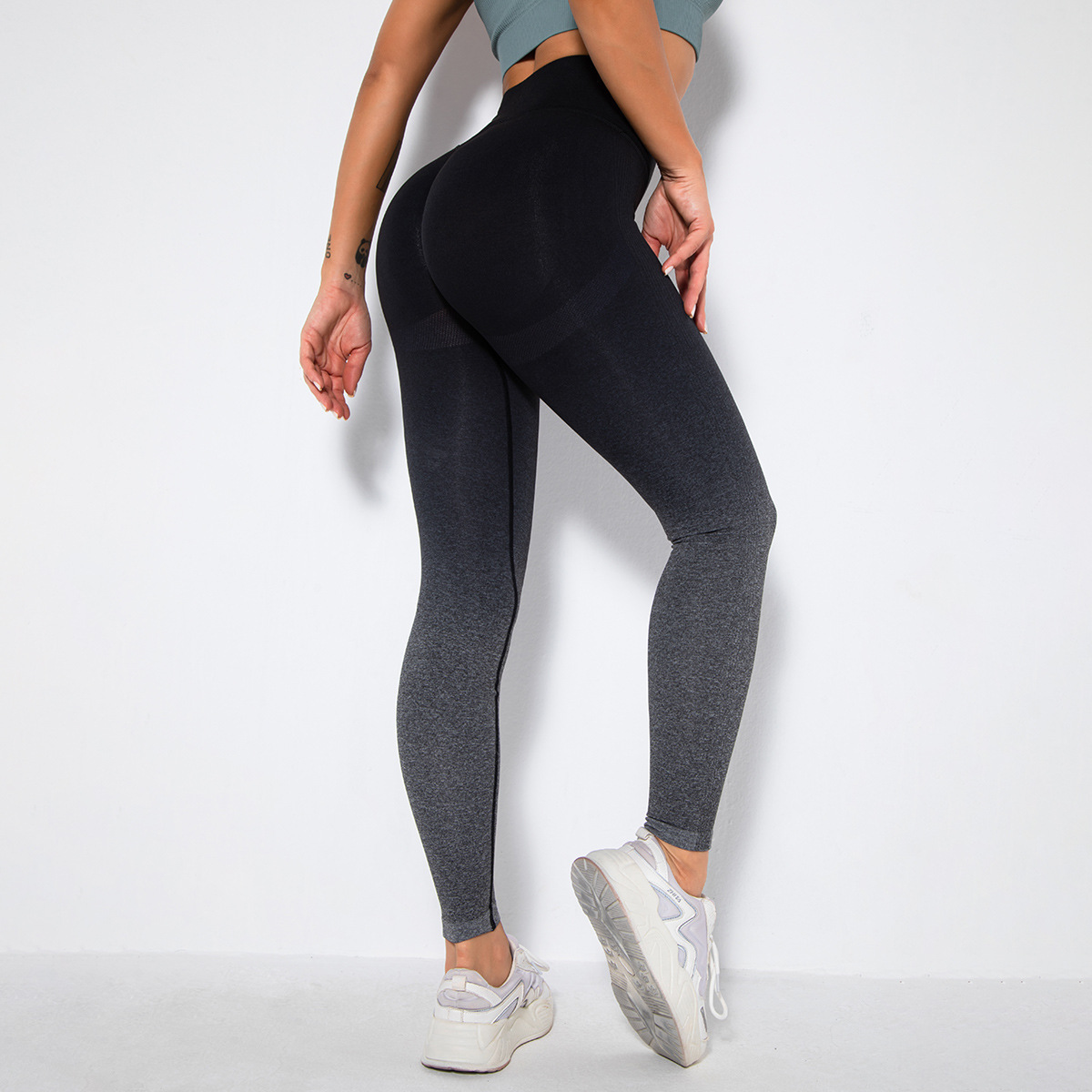 Gradient Color Yoga Running Fitness Pants NSNS66813