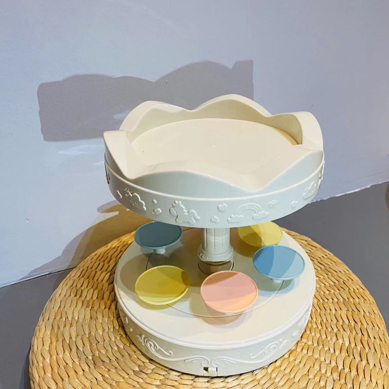 Máquina de postre de carrusel de segunda generación Máquina de postre giratoria automática Soporte de exhibición de pastel de regalo de San Valentín