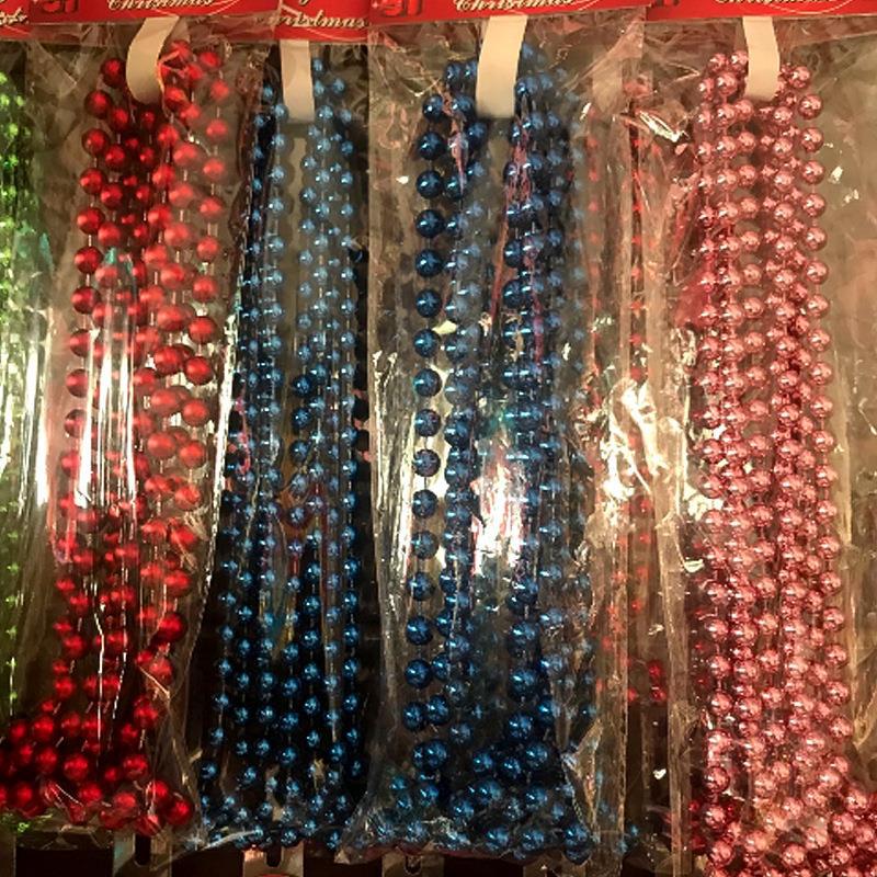 Cuentas de plástico coloridas para el Día de San Patricio, Día de la Independencia, Halloween, collar de Navidad, adornos para árboles de Navidad