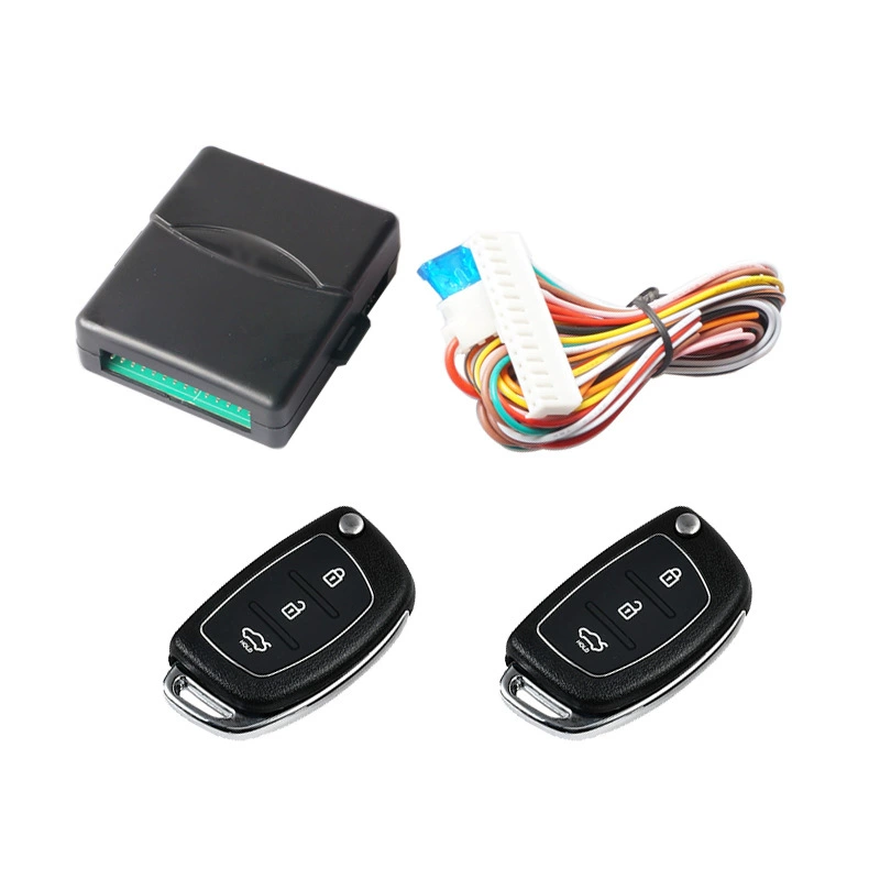 Automobile remote control central control lock key-free entry system 12V universal remote control key positive and negative trunk cable with key