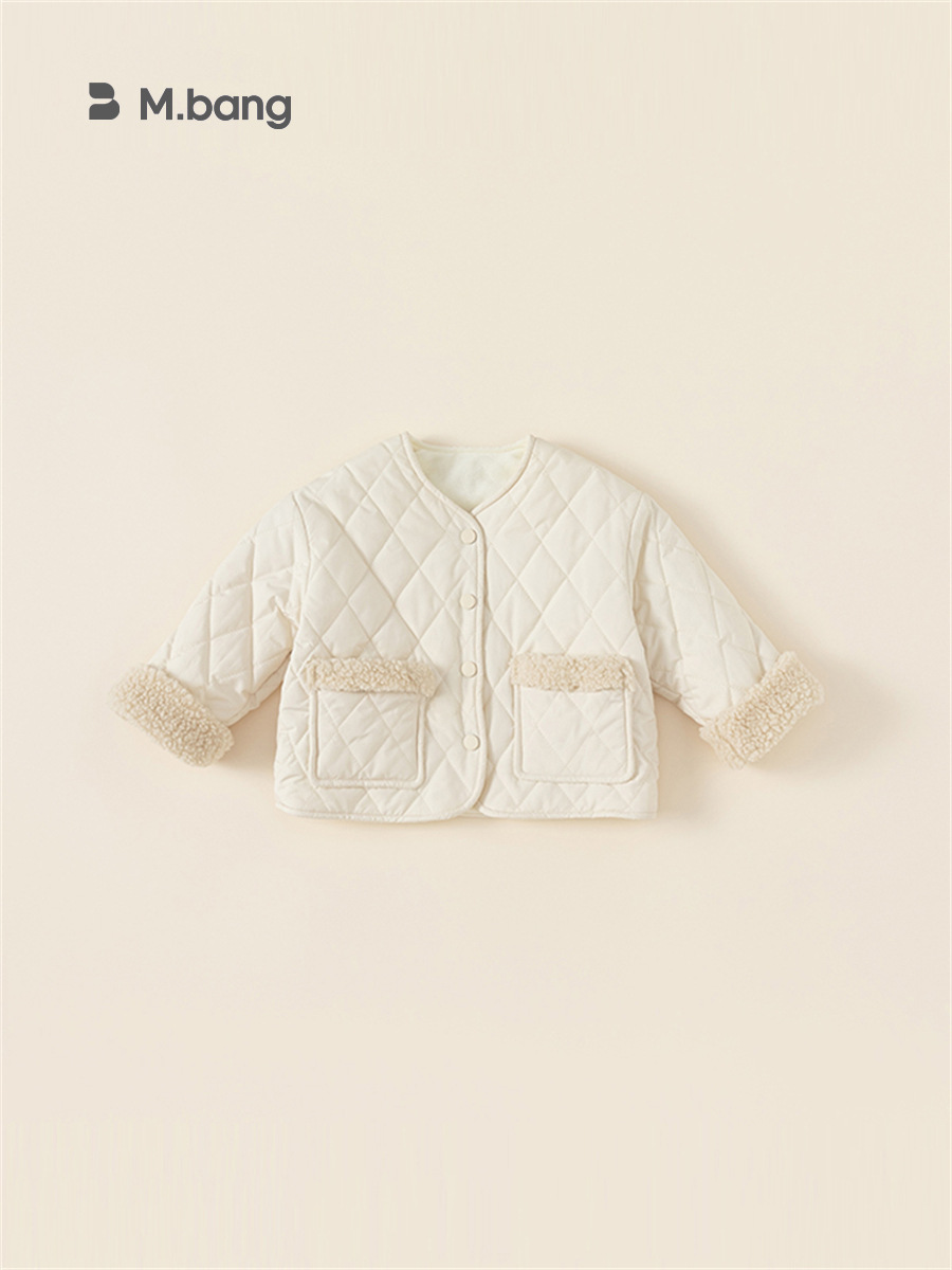 Youbao ropa para niños ropa para niños coreanos nuevos productos de invierno abrigo acolchado para niñas más chaqueta gruesa de terciopelo para niños DY23016