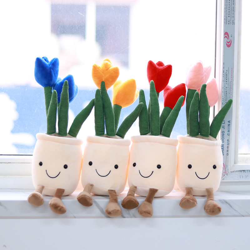 88g Weight Stuffed Animals & Plush Toys Toys Type 1 Piece Quantity PP cotton Material Potted Plant Pattern Children Unisex Gender Cute Style Children Unisex Potted Plant PP Cotton Stuffed Animals & Plush Toys 7