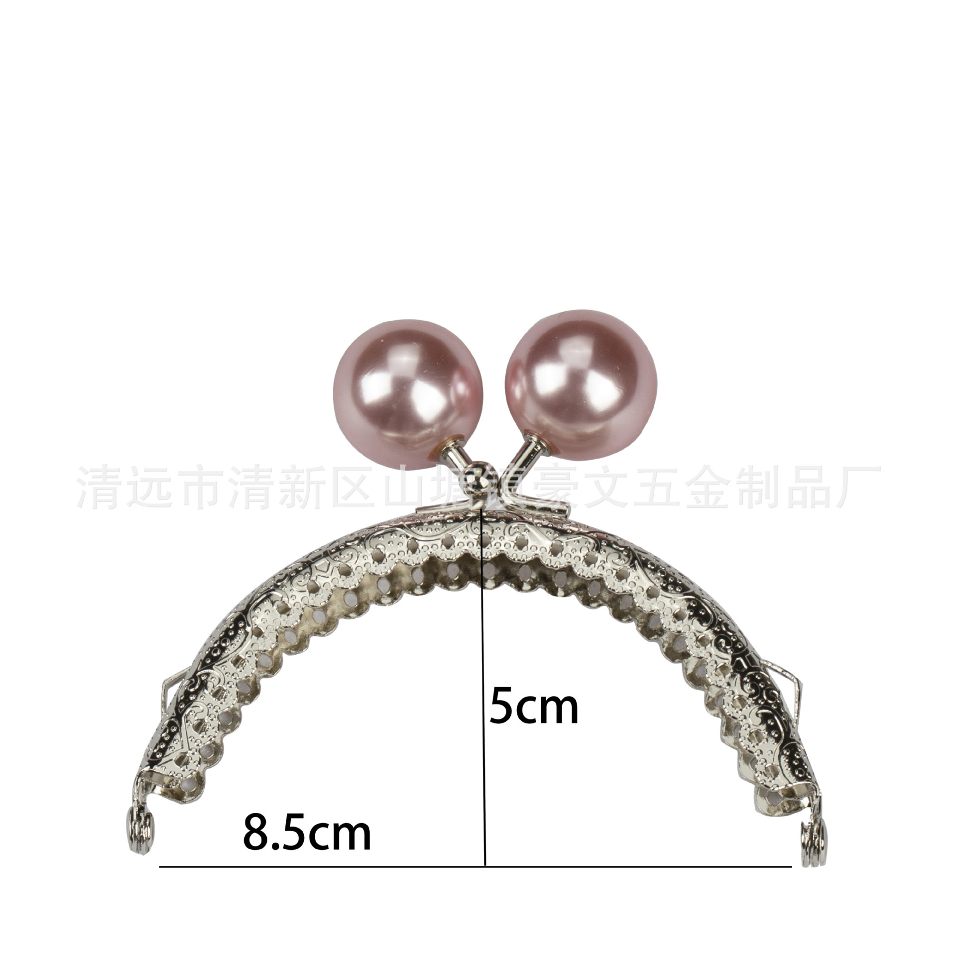 Orejas 8.5 semirredondas flores convexas encaje 20mm gran perla caramelo perla boca oro hardware accesorios de oro muñeca cosida a mano